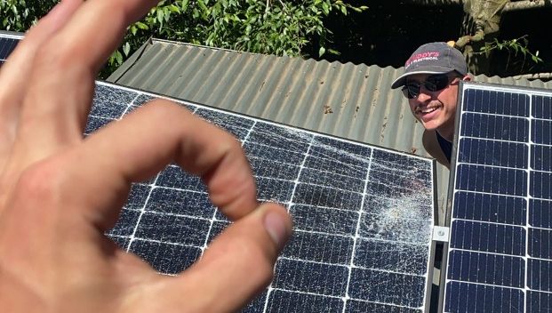 Solar repairs Sydney fixing a broken solar panel