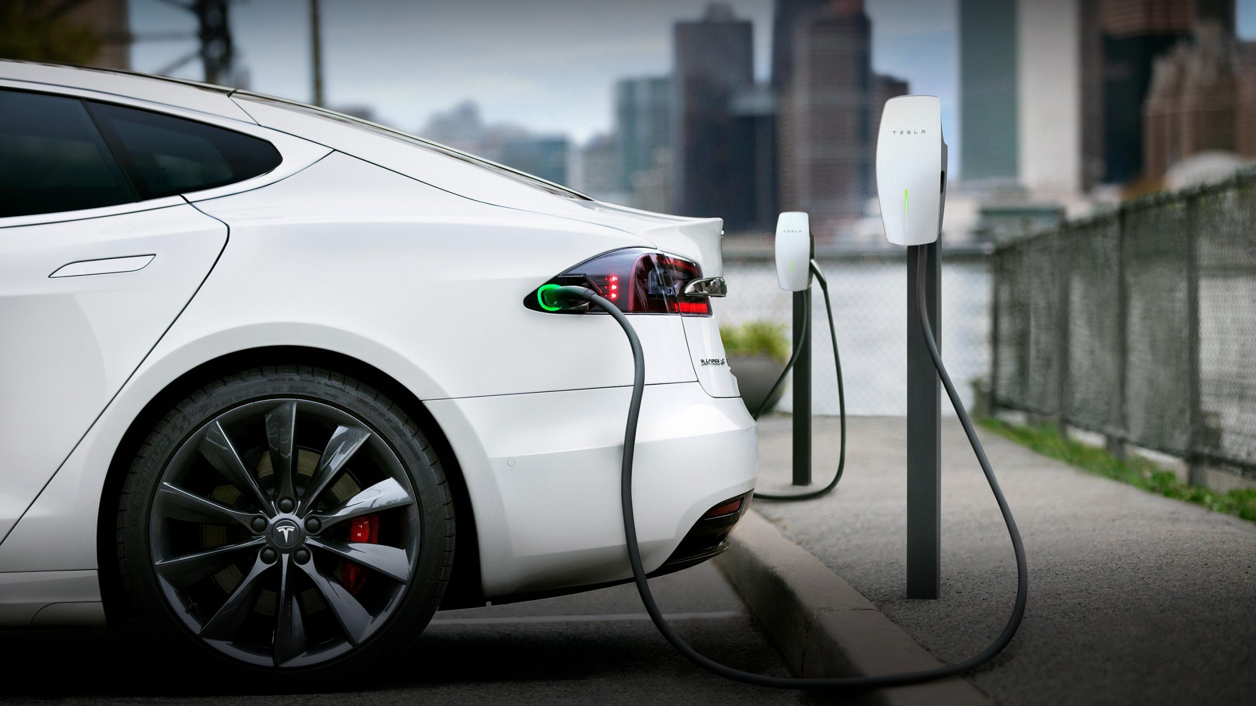 Tesla commercial EV charger installation
