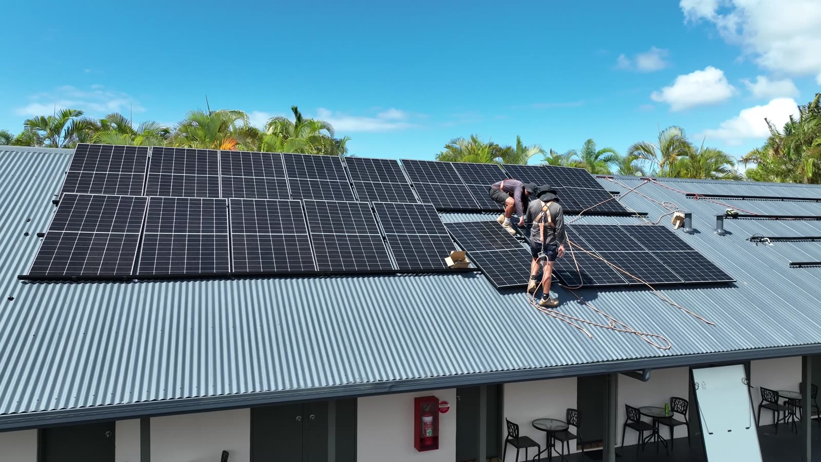ProSolar crew installing solar panels, video preview